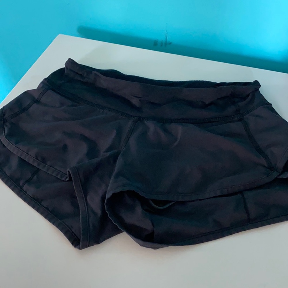 lululemon speed up shorts 2.5 in, black